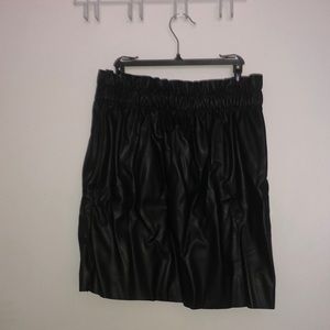 Faux leather H&M paper bag skirt. Never worn with tag on